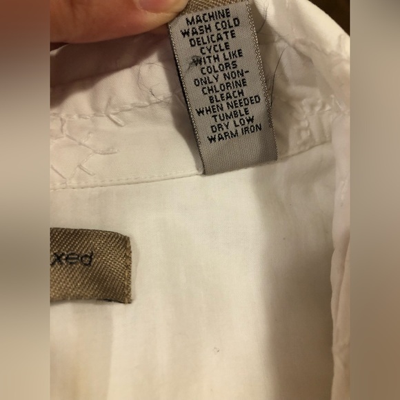 i.e. relaxed, vintage white eyelet blazer, beautiful & so easy to wear! 2X - Picture 16 of 16